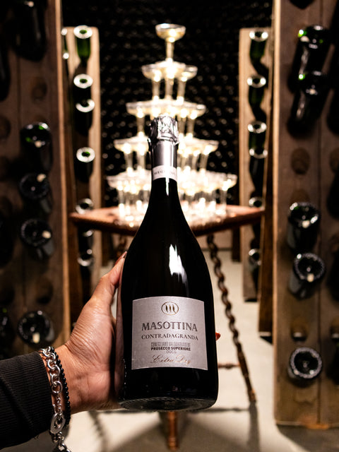 Masottina Prosecco di Conegliano Valdobbiadene Superiore Contradagranda Extra Dry NV (Damaged Labels) Wine - Last Bottle