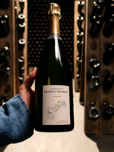 Champagne Bonnet-Gilmert Blanc de Blancs La Réserve Brut Grand Cru NV