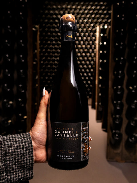 Champagne Gounel Lassalle Les Agneaux Brut Nature Chigny Les Rosés Premier Cru NV Wine - Last Bottle