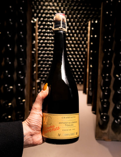 Champagne Anthony & Clemence Toullec Blanc de Blancs Les Hautes Varennes Extra Brut Premier Cru NV Wine - Last Bottle