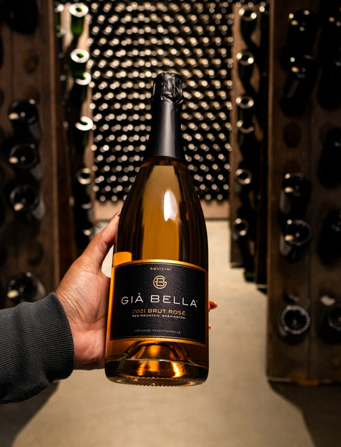 Aquilini Cabernet Sauvignon Sparkling Rosé Gia Bella Brut Red Mountain 2021 Wine - Last Bottle